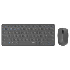 Rapoo Tastatur- und Maus-Set »9600M kabelloses Tastatur-Maus-Set, Bluetooth,... dunkelgrau Größe