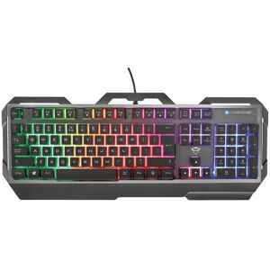 Trust Gaming-Tastatur »GXT 856 Torac QWERTZ (CH) Layout«, (Ziffernblock) Grau Größe