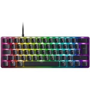 Razer Huntsman Mini (Analog) Kompakte 60% Gaming Tastatur (Analoge Switches, Doubleshot PBT-Tastenkappen, Abnehmbares USB-C Kabel) QWERTY US-Layout   Schwarz