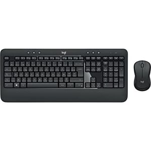 Logitech MK540 Advanced Kabellose Tastatur und Maus Combo für Windows, Französisches AZERTY-Layout Schwarz