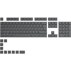 Glorious Gaming 115x GPBT-Keycaps Cherry-Profil, äußerst widerstandsfähiger PBT-Kunststoff, optisch EIN Blickfang, überragende Akustik, Originalschrift, Deutsch Layout Schwarze Esche