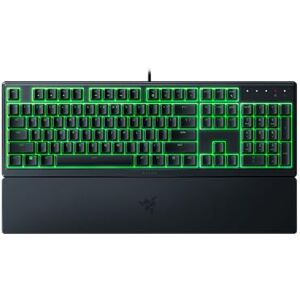 Razer Ornata V3 X Flache Mecha-Membran-Gaming Tastatur (Lautlose Membran-Switches, Ergonomische Handballenauflage, Tastenkappen Anti-UV-Beschichtun) QWERTY US-Layout   Schwarz