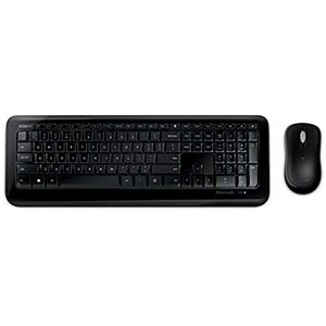 Microsoft Wireless Desktop 850 Tastatur, Maus im Lieferumfang enthalten, RF Wireless, Schwarz, QWERTY-Layout