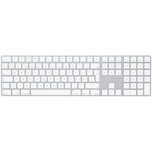 Apple Magic Keyboard mit Ziffernblock: Bluetooth, wiederaufladbar. Kompatibel mit Mac, iPad oder iPhone; Schweiz, Silber
