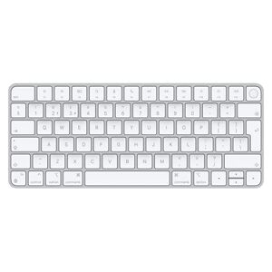 Apple Magic Keyboard mit Touch ID: Bluetooth, wiederaufladbar. Kompatibel mit Mac Computern Chip; Englisch, GB, Weiße Tasten