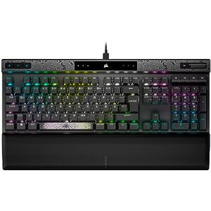 Corsair K70 MAX RGB Magnetisch-Mechanische Kabelgebundene Gaming-Tastatur Einstellbare MGX-Schalter PBT Double-Shot-Tastenkappen iCUE-Kompatibel PC, PS5, PS4, Xbox QWERTZ DE Stahlgrau