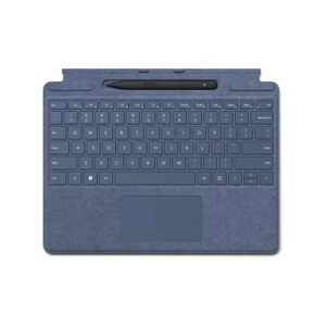 Microsoft Surface Pro 8 / 9 / X Signature Keyboard Saphirblau im Bundle mit Slim Pen 2 Schwarz