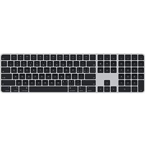 Apple Magic Keyboard mit Touch ID und Ziffernblock: Bluetooth, wiederaufladbar. Kompatibel mit Mac Computern Chip; Chinesisch (Pinyin), Schwarze Tasten