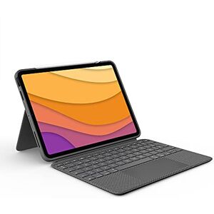 Logitech Combo Touch iPad Air (4. und 5. Gen 2020, 2022) Keyboard Case, Spanisches QWERTY-Layout Grau