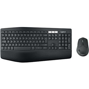 Logitech MK850 Performance Kabelloses Tastatur-Maus-Set, Bluetooth & 2.4 GHz Verbindung via USB-Empfänger, Multi-Device, 24 bis 36-Monate Akkuleistung, Handballenauflage, UK QWERTY-Layout Schwarz