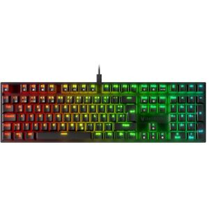 Oversteel KOVAR USB Gaming Tastatur, RGB beleuchtet, mechanischer Schalter Outemu Red, Anti-Ghosting, Deutsches Layout PC/MAC/Android