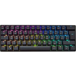 HK GAMING GK61 optische Gaming Tastatur, Gateron Optical Yellow schwarz