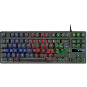 MARSGAMING Mars Gaming MK02 H-Mech Gaming-Tastatur, USB 2.0, kompaktes TKL, FRGB Rainbow, Antighosting, französische Sprache