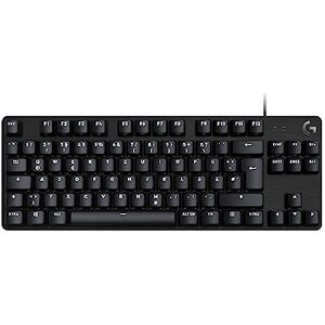 Logitech 413 TKL SE Mechanische Gaming-Tastatur Mit Hintergrundbeleuchtung und taktilen mechanischen Schaltern, Anti-Ghosting, Kompatibel mit Windows, macOS, Deutsches QWERTZ-Layout Schwarz