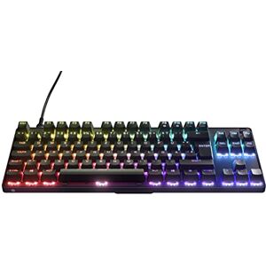 SteelSeries Apex 9 TKL Mechanische Gaming-Tastatur Optische Switches 2-Punkt-Betätigung Esports-Formfaktor ohne Tenkey Hotswap- fähige Switches Deutsches (QWERTZ) Layout