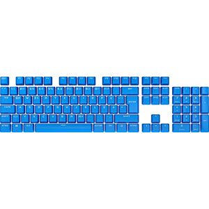 Corsair PBT DOUBLE-SHOT PRO-Tastenkappen-Mod-Kit (Double-Shot-PBT-Tastenkappen, Untere Reihe im Standardlayout, Strukturierte Oberfläche, 1,5 mm Wandstärke, O-Ring-Dämpfer Inbegriffen) ELGATO Blau