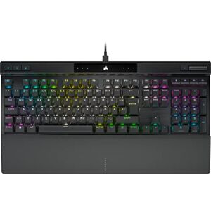 Corsair K70 PRO RGB Optisch-Mechanische Kabelgebundene Gaming-Tastatur OPX Linear-Schalter PBT Double-Shot-Tastenkappen iCUE-kompatibel QWERTZ DE PC, Xbox Schwarz