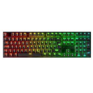 Oversteel KOVAR Kabellose Gaming-Tastatur, RGB-Hintergrundbeleuchtung, mechanischer Schalter Outemu Red, Anti-Ghosting, Deutsches Layout PC/MAC/Android