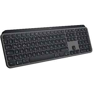 Logitech MX Keys S kabellose Tastatur, Low Profile, Precise Quiet Typing, Programmable , Backlighting, Bluetooth, Rechargeable, für Windows PC/Linux/Chrome/Mac Graphit, Deutsches QWERTZ-Layout