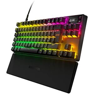 SteelSeries Apex Pro TKL HyperMagnetic Gaming-Tastatur – Die schnellste Tastatur – Anpassbares Ansprechverhalten – OLED-Bildschirm – PBT-Keycaps – USB-C – 2023 Edition – Nordisch Tastatur QWERTY