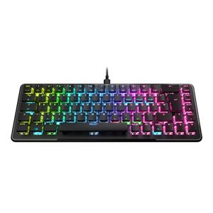 Roccat Vulcan II Mini 65% Optical Gaming Tastatur (DE-Layout), RGB-Beleuchtung, abnehmbares Kabel, Aluminiumoberfläche, schwarz, ROC-12-041