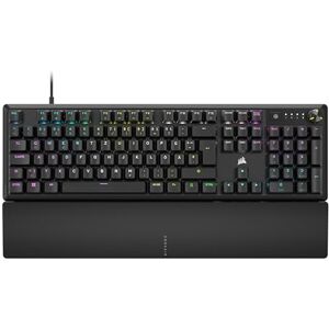 Corsair K70 CORE RGB Mechanische Gaming-Tastatur Mit Handballenauflage Vorgeschmierte MLX Red Linear Keyswitches Schalldämpfung iCUE-Kompatibel QWERTZ DE Layout Schwarz