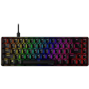 HyperX Alloy Origins 65 – Mechanische Gaming-Tastatur Ultrakompakter 60% Formfaktor  Red Switch (Linear) Double Shot PBT-Keycaps- RGB-LED Hintergrundbeleuchtung