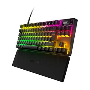 SteelSeries Apex Pro TKL HyperMagnetic Gaming-Tastatur – Die schnellste Tastatur – Anpassbares Ansprechverhalten – OLED-Bildschirm – PBT-Keycaps – USB-C – 2023 Edition – Englisch Tastatur QWERTY