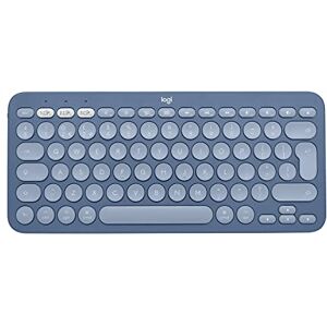 Logitech K380 Multi-Device Bluetooth Tastatur für Mac, Einfaches Umschalten zwischen bis zu 3 Geräten, Scissor-Tasten, 2 Jahre Batterie, macOS, iOS, iPadOS, Deutsches QWERTZ Blau