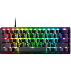 Razer Huntsman V3 Pro Mini Analoge optische E-Sport-Tastatur im 60-%-Format (Digitaler Drehregler & Steuerungstaste, Texturierte Doubleshot-PBT-Tastenkappen) US-Layout   Schwarz