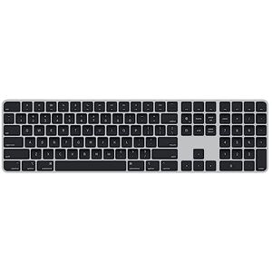 Apple Magic Keyboard mit Touch ID und Ziffernblock: Bluetooth, wiederaufladbar. Kompatibel mit Mac Computern Chip; Englisch, GB, Schwarze Tasten