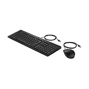 HP Inc. HP 225 - Tastatur-und-Maus-Set - USB - Schwarz - für HP 34; Elite Mobile Thin Client mt645 G7; Laptop 15; Pro Mobile Thin Client mt440 G3