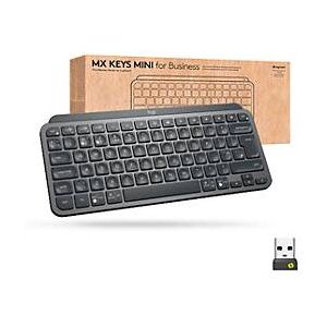 Logitech MX Keys Mini for Business Tastatur, kabellos, Hintergrundbeleuchtung, QWERTY, graphit