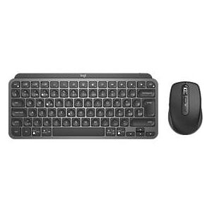 Logitech MX Keys Mini Tastatur-Maus-Set, Bluetooth, Hintergrundbeleuchtung, QWERTZ-Layout, graphit