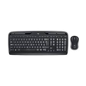 Logitech Wireless Combo MK330 - Tastatur-und-Maus-Set - US International - Schwarz