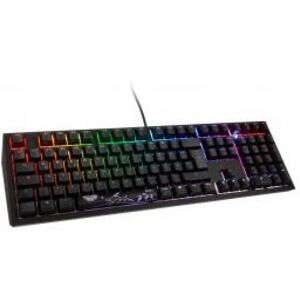 DuckyChannel Ducky Shine 7 PBT Gaming Tastatur / MX-Blue / RGB LED - blackout - GER-Layout