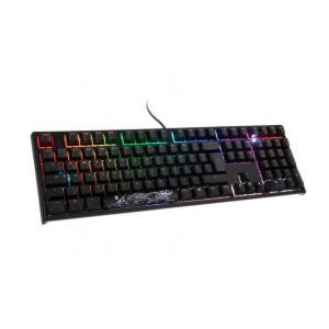 DuckyChannel Ducky ONE 2 Backlit PBT Gaming Tastatur, MX-Red, RGB LED - schwarz, CH-Layout