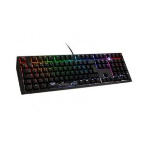 DuckyChannel Ducky Shine 7 PBT Gaming Tastatur, MX-Silent Red, RGB LED - blackout, CH-Layout