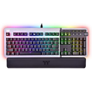 Thermaltake Argent K5 RGB Gaming Keyboard Titanium / Cherry MX RGB BLUE Switches - GER-Layout