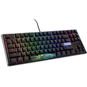 DuckyChannel Ducky One 3 Classic Black/White TKL Gaming Tastatur, RGB LED - MX-Blue - US-Layout