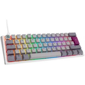 DuckyChannel Ducky One 3 Mist Grey Mini Gaming Tastatur, RGB LED - MX-Silent-Red - GER-Layout