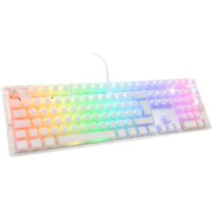 DuckyChannel Ducky One 3 Aura White Gaming Tastatur, RGB LED - Gateron Baby Kangaroo - GER-Layout