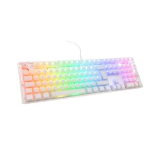 DuckyChannel Ducky One 3 Aura White Gaming Tastatur, RGB LED - MX-Blue - GER-Layout