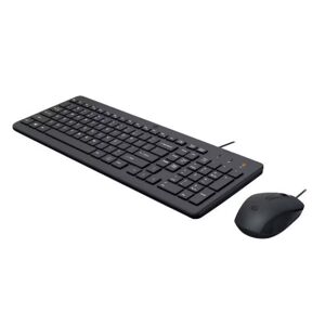 HP 150 Maus und Tastatur (kabelgebunden) (schwarz, DE-Layout)