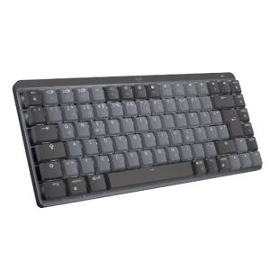 Logitech MX Mechanical Mini (hellgrau/dunkelgrau, DE-Layout, taktile Schalter, Logi Bolt, Bluetooth)