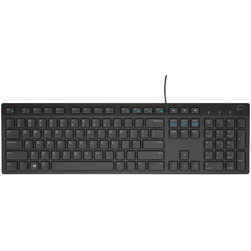 Dell USB-Multimedia-Tastatur KB216, QWERTZ, schwarz