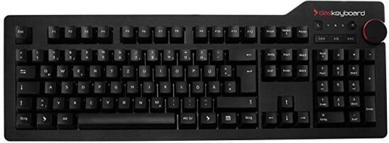 Metadot Das Keyboard 4 Professional MX-Brown - schwarz - GER-Layout