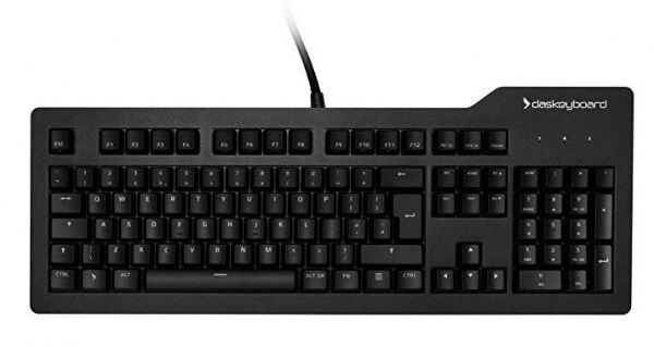 Das Keyboard Prime 13 Tastatur - UK Layout - MX-Brown - Weisse LED - schwarz