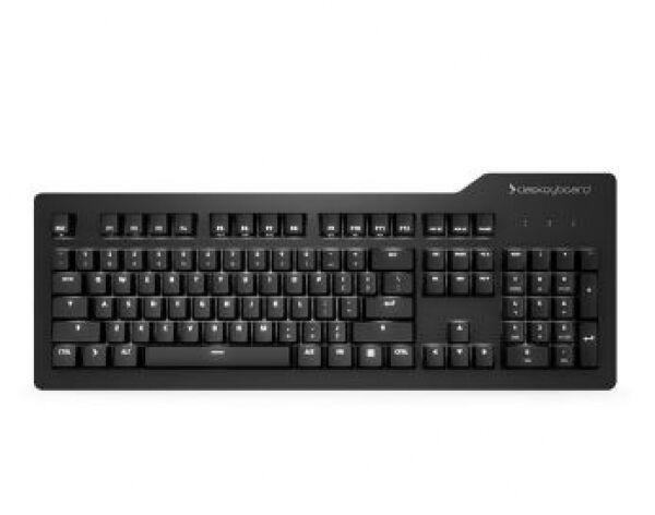 Das Keyboard Prime 13 Tastatur - MX-Brown / Weisse LED - schwarz - GER-Layout