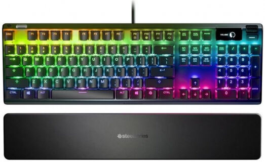 SteelSeries Apex 7 - Gaming-Tastatur / SteelSeries QX2 Blue Switch - GER-Layout